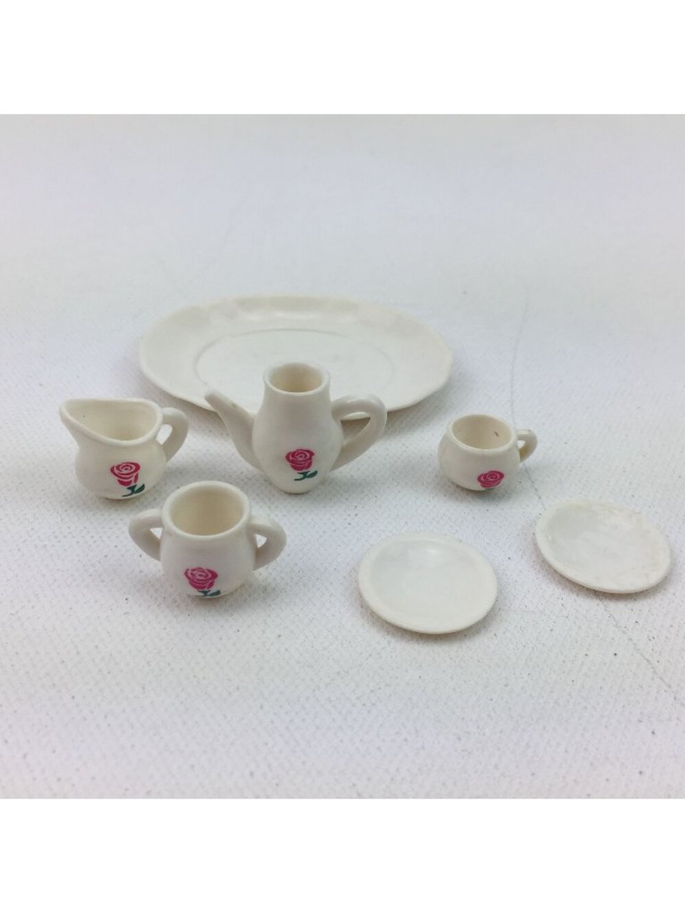 Fisher Price Playhouse Toy Plastic Tea Party Cup Saucer Serving Set Pretend Play